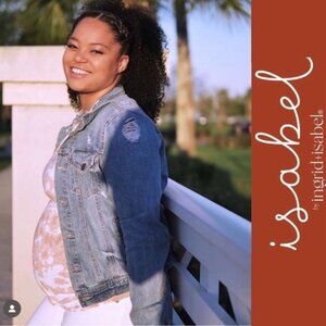 Isabel Maternity | Light Pink & Cream Tie Dye Short Sleeve Tee | Size Medium